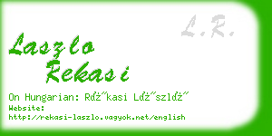 laszlo rekasi business card